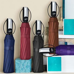 Multi Color Custom Logo 3 Folding <b>Automatic</b> Sun and Rain <b>Umbrella</b> - Product Image 1