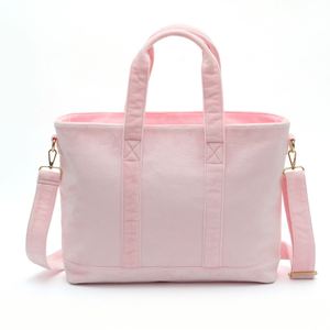 Custom DIY New Crystal Velvet Waterproof Tote Bags Winter Outdoor Travel Shopping Portable Zipper <b>Large</b> Capacity Soft Embroidery - Product Image 2