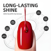 Top Coat Gel Sans Hema à Marque Privée Super Brillant Haute Brillance Sans Essuyage Vernis Top Coat Salon de Manucure Utilisation DIY Fournisseurs d'Usine