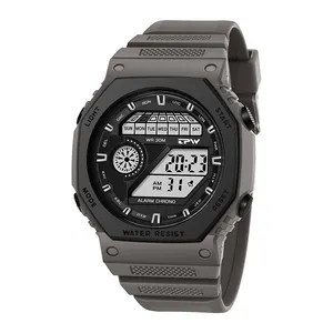 Reloj Digital de moda Para Hombre, cronógrafo Digital, resistente al agua hasta 5atm, LED grande, deportivo, Para Hombre