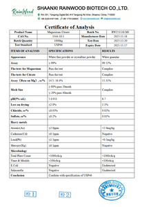 Citrato de Magnesio Rainwood 15% Grado DC para Uso <span class=keywords><strong>en</strong></span> Tabletas - Product Image 2