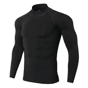 เสื้อโต้คลื่นแขนยาวสำหรับผู้ชายชุดว่ายน้ำป้องกันรังสียูวีสำหรับใส่ชายหาด