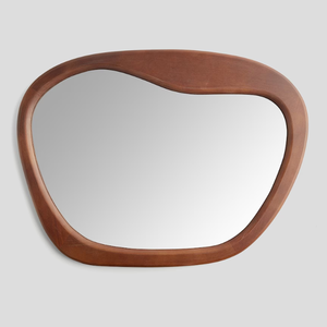 Mới lãng mạn phòng ngủ tường trang trí khung gỗ lượn sóng không thường xuyên nghệ thuật Gương trang trí nội thất nhà gương - Product Image 6