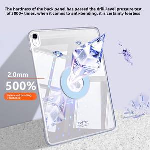 Étui de protection magnétique pour <span class=keywords><strong>iPad</strong></span> Pro 25, Air67 transparent, Pro113+Y pliable et détachable, 10e génération - Product Image 2