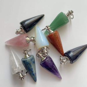 Pendentif pendule en cristal à point unique en pierre d'énergie de guérison naturelle - Product Image 2