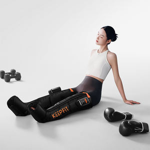 Masseur de compression d'air électrique portable à 5 chambres Machine de thérapie des jambes de veau de récupération sportive avec bottes incluses - Product Image 1