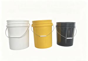 ถังพลาสติกเกรดอาหารขนาด 5 ลิตร-5 แกลลอน สำหรับล้างรถและทาสี พร้อมฝาและหูหิ้ว ผลิตตามสั่งจากโรงงาน - Product Image 2