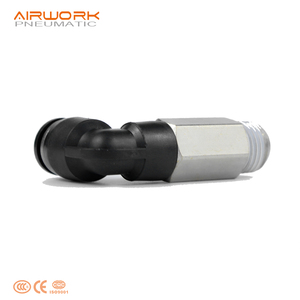 Raccords de tuyauterie pneumatiques AIRWORK JPLL <span class=keywords><strong>PLL</strong></span> à coude à 90 degrés, raccords de tuyau à connexion rapide, type long, plaqués - Product Image 3