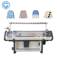 Guosheng 52 Zoll Vollautomatische Jacquard-Einzel-/Geradstrickmaschine für Pullover, Kragen, Mützen, Schuhe, Schals, Gürtel – Neuer Motor, Getriebe, Lager