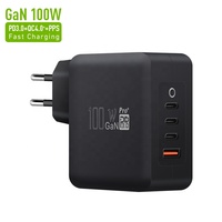 Chargeurs muraux multi-ports OEM ODM Inde, 4 ports USB-C 100W GaN, configuration 4 ports (3C1A) pour téléphones portables et ordinateurs portables