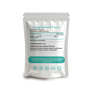 100% натуральная кокосовая мука: отличный источник клетчатки, низкое содержание жира, без ГМО, мелкая текстура для любых кулинарных нужд. - Product Image 2