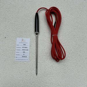 IP67 водонепроницаемый силиконовый 3-проводной датчик температуры <span class=keywords><strong>Pt100</strong></span> RTD зонд с игольчатым концом пластиковая ручка 316L стержень для пищевых продуктов OEM - Product Image 1