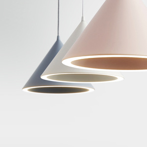 Lustre de <span class=keywords><strong>restaurant</strong></span> macaron post-moderne nordique bar unique salon chambre créatif cône halo suspension lampe - Product Image 6