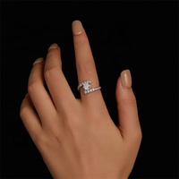 Youchuang must-have bijoux fins bling design anneau délicat doigt 925 promesse de mariage en argent sterling 1ct moissanite femmes anneaux