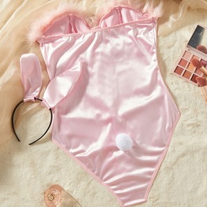 Uniforme <span class=keywords><strong>de</strong></span> Cosplay <span class=keywords><strong>de</strong></span> Conejita Rosa 2026 Europeo y Americano con <span class=keywords><strong>Cola</strong></span> Esponjosa y Diseño <span class=keywords><strong>de</strong></span> una Sola Pieza - Product Image 2