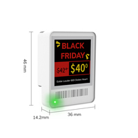 Etiquetas Electrónicas MinewTag de 1.54 Pulgadas con Pantalla E-ink de 4 Colores, Mini Pantalla E-ink Pequeña de 1.54 Pulgadas con Bluetooth ESL