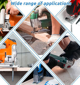 Jeu de 5 lames de <span class=keywords><strong>scie</strong></span> <span class=keywords><strong>sauteuse</strong></span> multi-usages à tige en T optimisées <span class=keywords><strong>Lame</strong></span> de <span class=keywords><strong>scie</strong></span> à dé<span class=keywords><strong>couper</strong></span> en plastique <span class=keywords><strong>PVC</strong></span> pour bois extra propre - Product Image 6