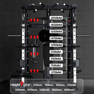 Machine Smith multifonctionnelle, rack de musculation, équipement de gym commercial et domestique, entraînement des jambes, musculation, <span class=keywords><strong>fitness</strong></span> - Product Image 2