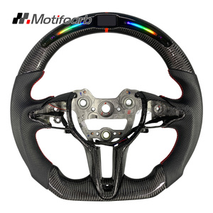 Volante Deportivo Personalizado de Fibra de Carbono de 3 Radios con LED Inteligente de RPM para I30N I20N Elantra N-line Fastback 2018-2026 - Product Image 1
