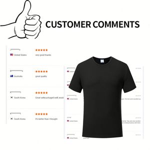 Sublimation 100Polyester Cotton Feel Custom Logo Mens Wholesale <b>100</b> <b>Polyester</b> Blank T <b>Shirts</b> for Printing - Product Image 2