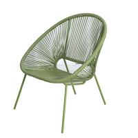 Mobilier d'extérieur moderne d'usine rotin PE imperméable Patio jardin osier balcon lounge fauteuil hôtel Acapulco ensemble de chaises