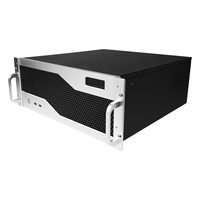 Boîtier de serveur 4U, 7 PCIe pleine hauteur, plaque en aluminium de 4 mm, USB 3.0, acier de 1,2 mm, hauteur de 178 mm, ATX, alimentation redondante, IoT
