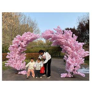Arbres artificiels de fleurs de <span class=keywords><strong>cerisier</strong></span> japonais en soie blanche, rose, violette et bleue pour la décoration de mariage - Product Image 6
