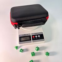 Tas penyimpanan dadu dengan nampan berlubang yang dapat dilepas untuk permainan penyimpanan dadu 70 lubang pegangan meja permainan terbaik tas casing dadu Dnd