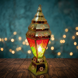 Lanterne LED Égyptienne Élégante et Haute Zahereen AA74, Fabriquée en Égypte pour Décorations Murales de Fête et Célébrations du Ramadan - Product Image 2