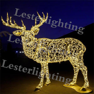 Diseño 2026, <span class=keywords><strong>Reno</strong></span> Navideño LED Multicolor, Decoración para Halloween, Bodas y Hogar, Luz con Motivo de <span class=keywords><strong>Reno</strong></span> 3D, Resistente al Agua para Exteriores - Product Image 4