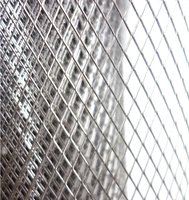 Grillage métallique expansé galvanisé à motif losange, maille architecturale en aluminium expansé en stock