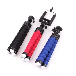 Phổ điện thoại di động mini tripod bạch tuộc phong cách miếng bọt biển đứng cho máy ảnh/điện thoại gấp người giữ điện thoại