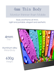 15.6インチ OLED ポータブルモニター Type-C USB給電 スマートタッチスクリーン UHD <span class=keywords><strong>4K</strong></span> 240Hz 内蔵スピーカー - Product Image 3