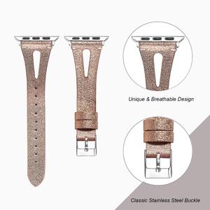 Leather <span class=keywords><strong>Watch</strong></span> Strap Band For <span class=keywords><strong>Apple</strong></span> iWatch Women's Men's Sports Strap Replacement Cool <span class=keywords><strong>Bracelet</strong></span> - Product Image 3