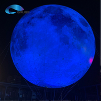 Lune gonflable géante à LED, lune auto-gonflante, lune lumineuse, lune changeante de couleur, lune à l'hélium, ballon lumineux pour festival