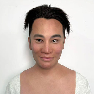 Customized Edward -realistic Human Skin Texture Full-head Silicone Role-playing Simulation Mask <b>Makeup</b> Prop - Product Image 1