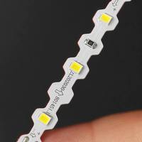 Bande LED flexible en zigzag SHIZI, forme S, pliable, haute luminosité, puces 2835, blanc chaud, ruban pour la maison, bricolage, armoire, OEM