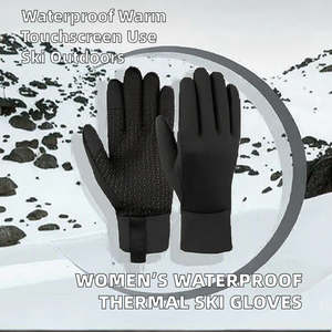Snowboard Outdoor Thermal Snow Waterproof Unisex Full Finger Oxford Touchscreen Warm Custom Skiing Winter Mittens - Product Image 2