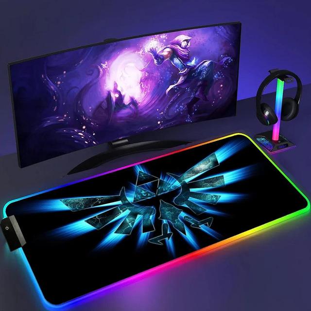Custom Extend RGB Gaming Mouse Pad 30*80CM Non-slip Rubber Base Led RGB Desk Mat for Gamers Personalized Gifts