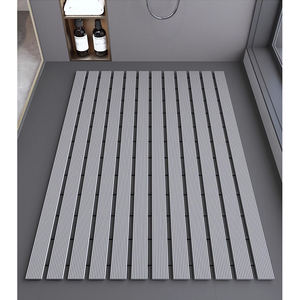 Современный стильный Антибактериальный устойчивый к плесени коврик из ПВХ для ванной комнаты водонепроницаемый резиновый коврик для душа с растительным рисунком - Product Image 3