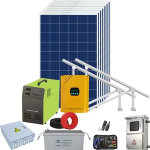 200V 5Kw 6000W 8Kw Portable Off Grid Tie Hybrid Price In African Complete Solar Power Generator System//