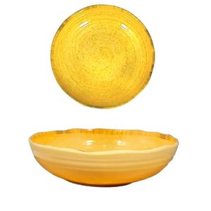 Assiette creuse en mélamine jaune poivré DIAM. 20CM - Product Image 1