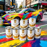 Peinture de finition automobile acrylique haute brillance 1K Basecoat 2K Topcoat, haute adhérence, bonne couvrance, peinture liquide automobile en aérosol