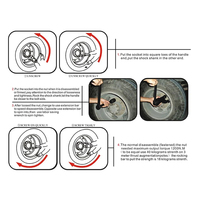ABIRAM 2025 Kit de multiplicateur de couple de clé à économie de main-d 'œuvre robuste desserrer facilement les attaches pour les outils de véhicule de réparation de voiture
