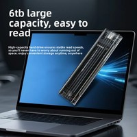 Boîtier de disque dur portable M2 10 Gbps NVME NGFF - Boîtier de disque dur externe transparent en PC pour SSD M2