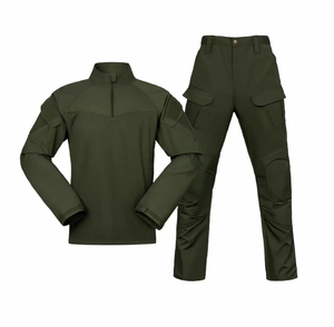 Ensemble uniforme tactique noir SFB A5 711, pantalon et chemise, respirant, toutes saisons, vêtements d'entraînement, matière nylon - Product Image 2