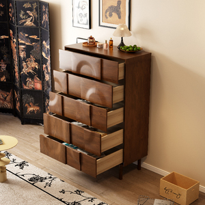 Meuble vintage en bois massif <span class=keywords><strong>de</strong></span> style américain, <span class=keywords><strong>coffre</strong></span> <span class=keywords><strong>de</strong></span> <span class=keywords><strong>rangement</strong></span> pour chambre à coucher <span class=keywords><strong>avec</strong></span> 5 tiroirs Meuble latéral <span class=keywords><strong>de</strong></span> <span class=keywords><strong>canapé</strong></span> <span class=keywords><strong>de</strong></span> salon nordique <span class=keywords><strong>avec</strong></span> <span class=keywords><strong>rangement</strong></span> - Product Image 6