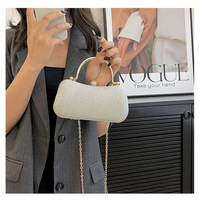 ALC0010 WEEKS Sac à Main Femme Style Nouveauté Tendance Pochettes à Bandoulière Petit Carré Polyester Doublure Cuir pour Soirée