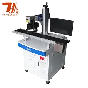 20W 30W 50W 100W Ccd Visuele Camera Automatische Focus Fiber Laser-markering Machine Voor Metalen Plastic