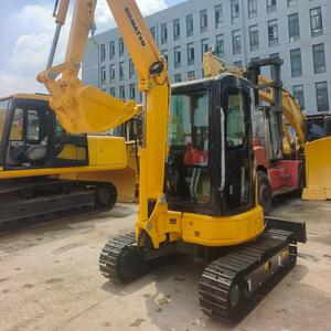 Mini-excavatrice Komatsu PC35 d'occasion, modèle 2020, 3,6 tonnes, type chenilles, pour le creusement de vergers et la construction de canalisations municipales - Product Image 5